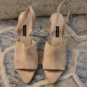 Nine West suede slingbacks